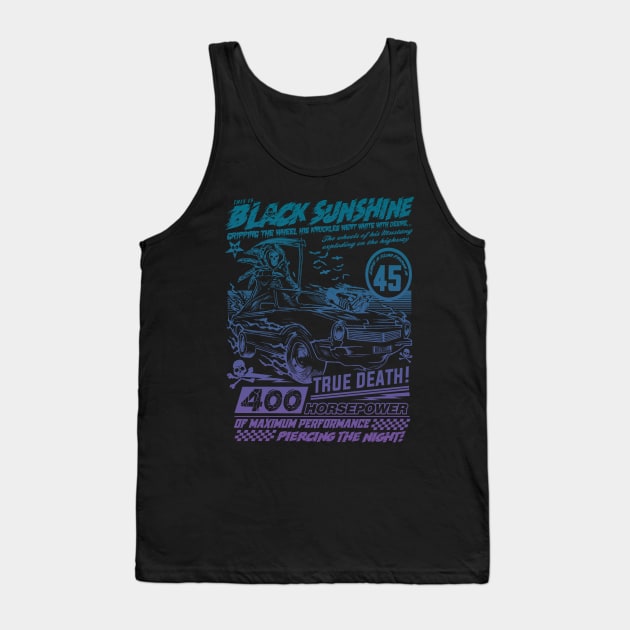 "BLACK SUNSHINE" (BLUE PURPLE HUE) Tank Top by joeyjamesartworx